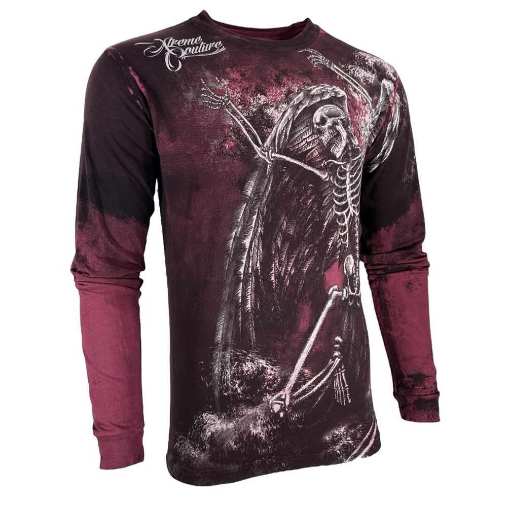 Xtreme Couture By Affliction Men's Long Sleeve T-shirt Relinquish - Picture 5 of 6